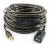 PTC - 20 Meters (64 Feet) USB 2.0 Active Extension / Repeater Cable A Male to A Female - Supports High Speed USB2.0 480 Mbps