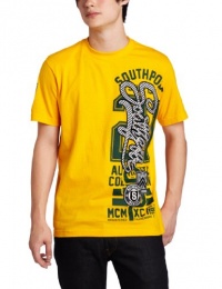 Southpole Men's Vertical Script Logo Fashion Tee