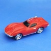 3.75 Chevrolet Red Corvette Car Blow Mold Christmas Ornament