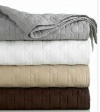 Hotel Collection Deco Quilted Espresso King Coverlet