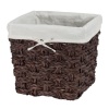 CreativeWare Chunky Weave 2-Ply Storage Crate, Brown