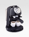 Enjoy delicious espresso made your way with this retro pump espresso and cappuccino maker. Stylish and functional, you can choose to brew ground espresso or ESE pods with a unique, patented dual-filter holder. The choice is yours, making your espresso truly made to order.