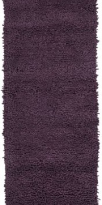 Area Rug 2x8 Runner Shag Purple Color - Surya Aros Rug from RugPal