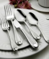 Perfect for entertaining, this Oneida flatware set never needs polishing. Forged in lustrous 18/10 stainless steel, the Satin Garnet pattern features an indented accent on gently curved handles. Full lifetime warranty.