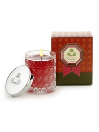 Agraria's Crystal Cane Candles are presented in an exquisite package that makes a grand impression. These beautifully luminous, fragrant, and clean burning candles are a special blend of vegetable-based premium soft waxes. A warm woody floral that blends the sultry depth of Cedarwood with the uniquely fragrant Damask Rose. Surrounding the rose are hints of Violets and Lily of the Valley. Burn time is approximately 20-25 hours. 3.4 oz. 