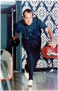 Richard Nixon Bowling - 11x17 Poster