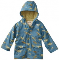 Hatley Boys 2-7 Children Blue Dino Rain Coat, Newport Blue, 6