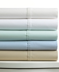 Soothing sleep. This 1000-thread count Windsor sheet set exudes pure luxury and comfort with single-ply construction and your choice of five muted hues.