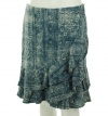 Lauren Ralph Lauren Ruffled Skirt Indigo Multi 12