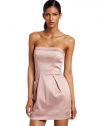 French Connection Women's Caramel Cotton Strapless Dress