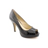 Nine West Danee Peep Toe Platforms Shoes Black Womens