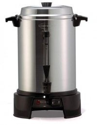 West Bend 13500 55-Cup Polished-Aluminum Commercial Coffee Urn