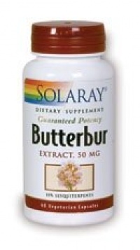 SOLARAY Butterbur Extract 50 mg - 60 Vegetarian capsules