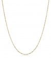 Duragold 14k Yellow Gold Solid Singapore Chain Necklace (1.35mm ), 18