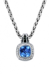 Effy Jewlery Balissima Blue Topaz and Diamond Pendant, 2.96 TCW