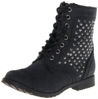 Steve Madden Tkommit Lace-Up Boot (Toddler/Little Kid),Black,11 M US Little Kid