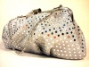 HANDBAG Pouch Metallic White - WiseGloves CLUTCH DRESS BAG PURSE EVENING HANDBAG