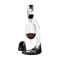 Finally you can breathe in the fine bouquets and taste the complex flavors of your red wine without having to wait for a decanter. This deluxe aerator from Vinturi opens up your wine when you pour a glass, providing perfect balance right away.