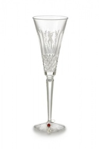 Waterford Crystal 11th Edition 12 Days of Christmas Champagne Flute, Eleven Pipers Piping