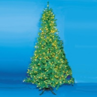 7.5' Pre-Lit Slim Sugar Pine Christmas Tree - Clear Lights