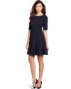 Plenty by Tracy Reese Women's Ponte Flirty Dress, Indigo, 6