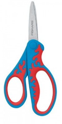 Fiskars 94337097 Kids 5-Inch Softgrip Left-Handed Pointed Scissors