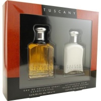 Tuscany Per Uomo by Aramis for men 2 Piece Set 3.4 oz Eau De Toilette EDT Spray + 3.4 oz After Shave Balm 2 Piece Set 3.4 oz Eau De Toilette EDT Spray + 3.4 oz After Shave Balm