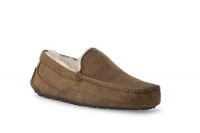 UGG Australia Mens Ascot Leather Slippers Chestnut Size 11