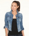 GUESS Brittney Denim Jacket, LIGHT OLDIES WASH (LARGE)