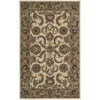 Nourison Rugs India House Collection IH47 Ivory/Gold Rectangle 5' x 8' Area Rug