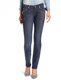 7 For All Mankind Women's Kimmie Straight Leg Jean, Peak Ridge Blue, 27