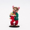 Annalee 6 Christmas Stocking Mouse Figurine