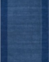 Area Rug 5x8 Rectangle Solid/Striped Blue Color - Surya Mystique Rug from RugPal