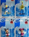 Mickey Mouse Clubhouse Figurines: Mickey, Minnie, Donald & Goofy (Set of 4)