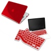 eForCity Clear Red Hard Shell Case Compatible With 13-Inch Macbook® Pro, W/ Free Red Keyboard Skin