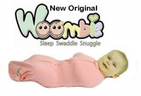 The Woombie Original Swaddle Blanket, Bubblegum, 14-19 Pounds