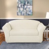 Sure Fit Stretch Squares 2-Piece Loveseat Slipcover, Ivory