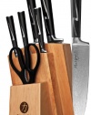 Ginsu Chikara Series Japanese 420J2 Stainless Steel 8-Piece Cutlery Set in Natural Storage