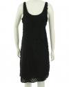 Eileen Fisher Scoop Neck Knee Length Tank Dress Black 8