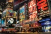 New York City Broadway Times Square Theater District Art Print Poster - 24x36 Poster Print, 36x24