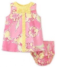 Lilly Pulitzer Baby-girls Shift Dress With Bow, Hotty Pink Day Lilly, 18-24 Months