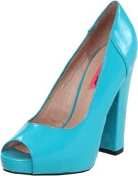 Betsey Johnson Women's Betty-N Platform Pump,Teal Neon,8.5 M US