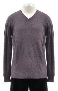 The Men's Store at Bloomingdale's Dusty Purple Brown Cashmere Sweater Medium