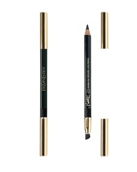 YSL's EYE PENCIL has been updated with a new formula, with highly pigmented color for a deep impact and long-lasting finish. The texture glides onto the skin effortlessly, and Jojoba Oil makes the finish on the skin smooth and comfortable. A wax adhesive acts as a fixing agent to reinforce the intensity of the pigment for hours. With its blending tip and soft, silky texture, the pencil allows you to achieve multiple effects: from precise lines to blurred shadow, or a kohl effect. Each pencil is equipped with an applicator-blender and a sharpener.