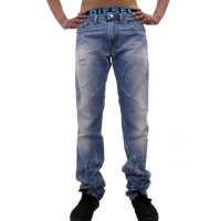 Diesel - Mens Shioner 0074Z Carrot Fit Denim Jeans, Size: 36W x 32L, Color: Denim