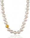 GURHAN Dome Silver with Gold Dome Ball Short Strand Necklace