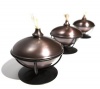 Strathwood Basics Copper-Finish Oil Lamp, Set of 3