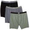 Fruit of the Loom Men's 3-Pack Assorted Soft Stretch Knit Boxers