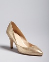 Daintily chic, Loeffler Randall's pointed toe pumps feature elegantly angled sides and modest, wear-all-day heels.