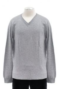 The Men's Store at Bloomingdale's Vapor Grey Cashmere Sweater Medium